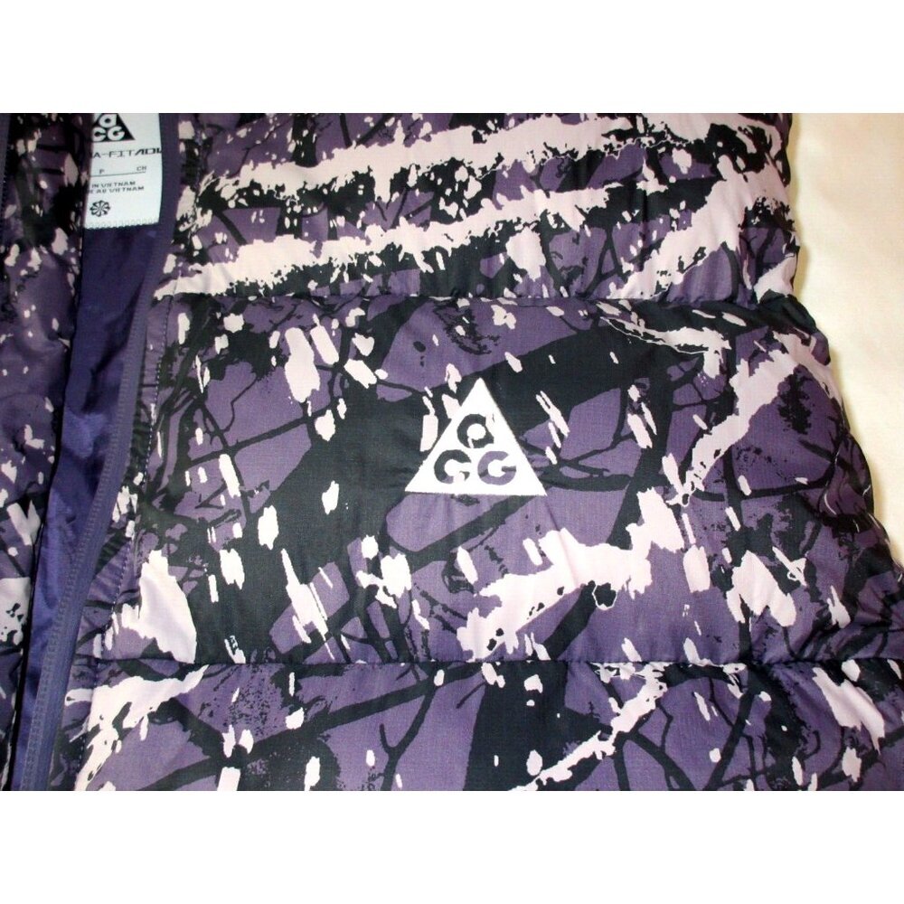 Nike Women's ACG Lunar Lake Therma-FIT ADV Vest Raisin Black Purple Size Small - Picture 8 of 8